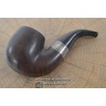 *SILVER MOUNTED HENRI COMOY COMOYS EHHT 1907 CHUNKY ESTATE PIPE [LQD214]