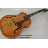 VINTAGE ZENITH ARCHTOP ACCOUSTIC GUITAR, TESTED AND HAND SIGNED BY IVOR MAIRANTS (1908-1998) INNER