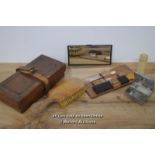 *GENTS MOTORCYCLE TRAVEL GROOMING SET TOUGH LEATHER BENETFINK CHEAPSIDE [LQD215]