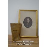 *HORN BEAKER MARKED MAGDALA 1868 TOGETHER WITH A PHOTOGRAPH LORD NAPIER [LQD215]