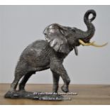 *COUNTRY ARTISTS RESIN FILLED STERLING SILVER AFRICAN ELEPHANT [LQD215]