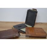 *DOUBLE QUARTER PLATE MAHOGANY SLIDES [LQD215]