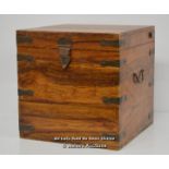 *MAHOGANY CHEST, 15 X 15 X 15 " [LQD215]