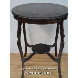 *EDWARDIAN ROSEWOOD OCCASIONAL TABLE / 72 X 59CM [LQD215]