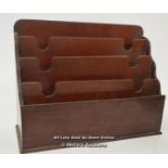 *ANTIQUE MAHOGANY STATIONARY LETTER RACK DESKTOP MODEL [LQD214]