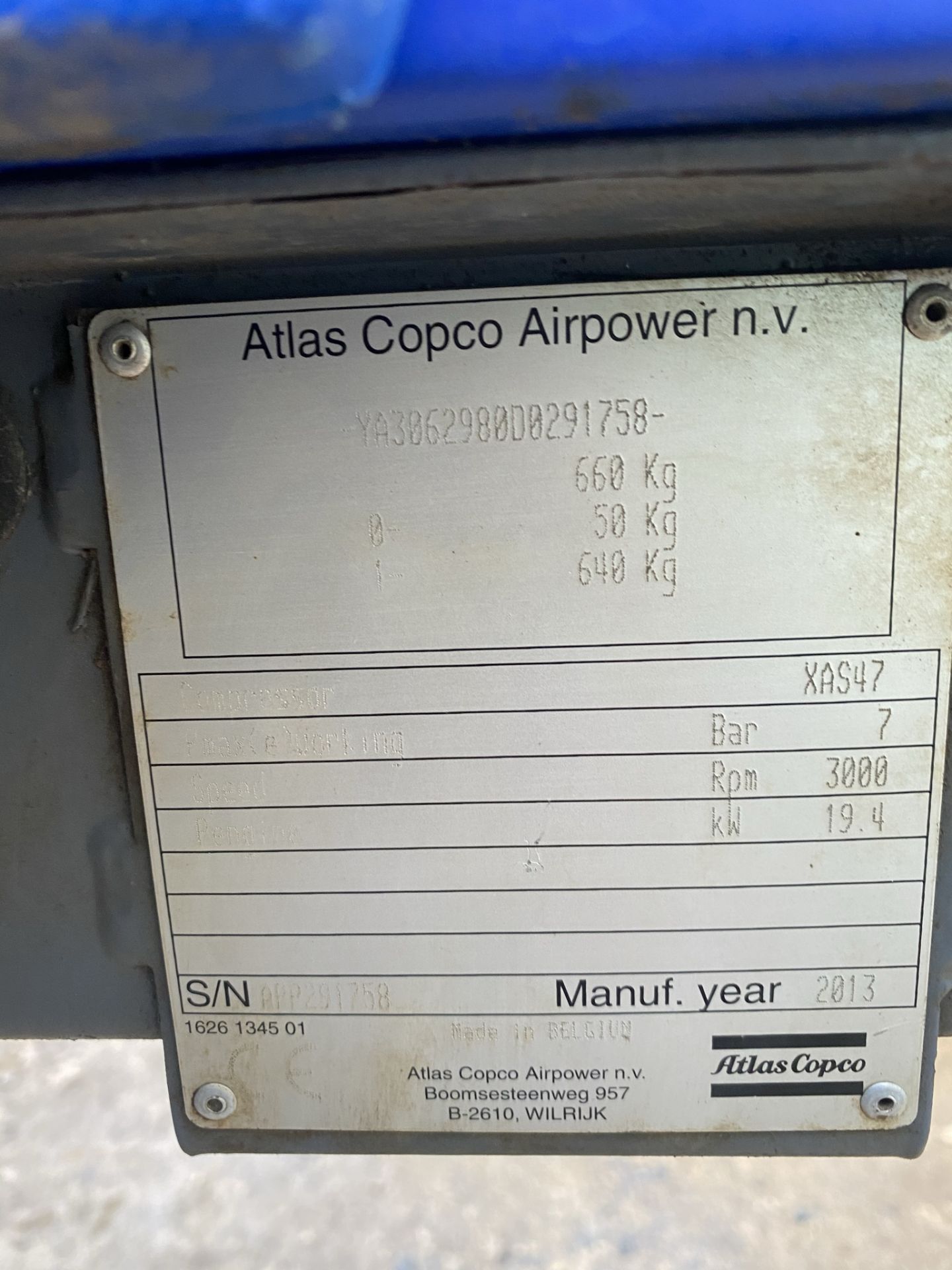 ATLAS COPCO COMPRESSOR - Image 6 of 9