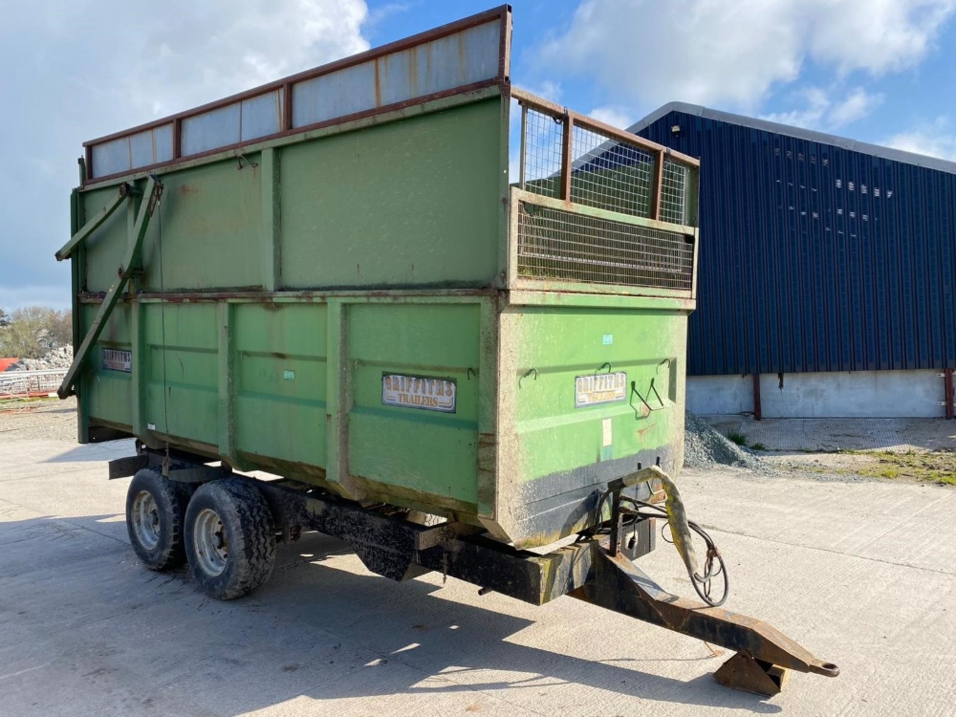 GRIFFITHS silage/grain trailer. 1994 - Image 3 of 4