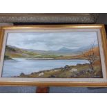 DENNIS JONES LAKE SCENE SIGNED OIL