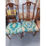 2 EDWARDIAN DINING CHAIRS