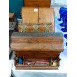 2 VICTORIAN STATIONARY BOXES & BLOTTER