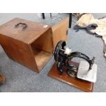 VICTORIAN SEWING MACHINE IN BOX