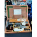 LATE 19C MICROSCOPE, WITH ORIGINAL CASE