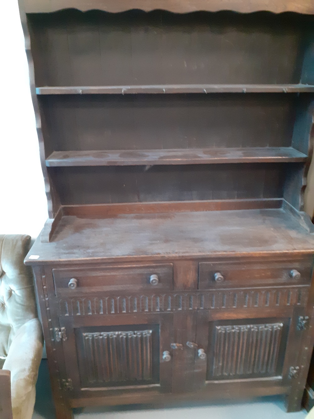 REPRODUCTION OAK DRESSER