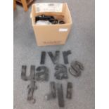 BOX OF METAL LETTERS