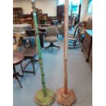 2 PAINTED LAMP STANDARDS