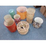 COLLECTION OF VINTAGE LAMP SHADES