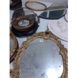 5 GILT AND OTHER MIRRORS