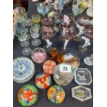 COLLECTION OF MILLIFIORI PAPERWEIGHTS