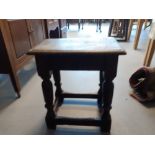 MADE UP 17C STYLE JOINT STOOL