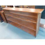 SET OF PINE BOOK SHELVES