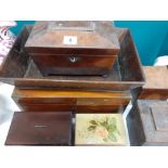 VICTORIAN MAHOGANY TEA CADDY, VICTORIAN