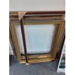 2 GILT FRAMES & 1 WOODEN FRAME