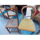 2 VICTORIAN BEDROOM CHAIRS