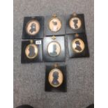 7 VICTORIAN SILHOUETTE'S