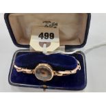 9CT GOLD LADIES DRESS WATCH