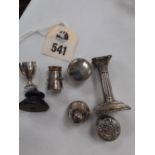 COLLECTION OF 6H/M SILVER MINIATURE ITEM