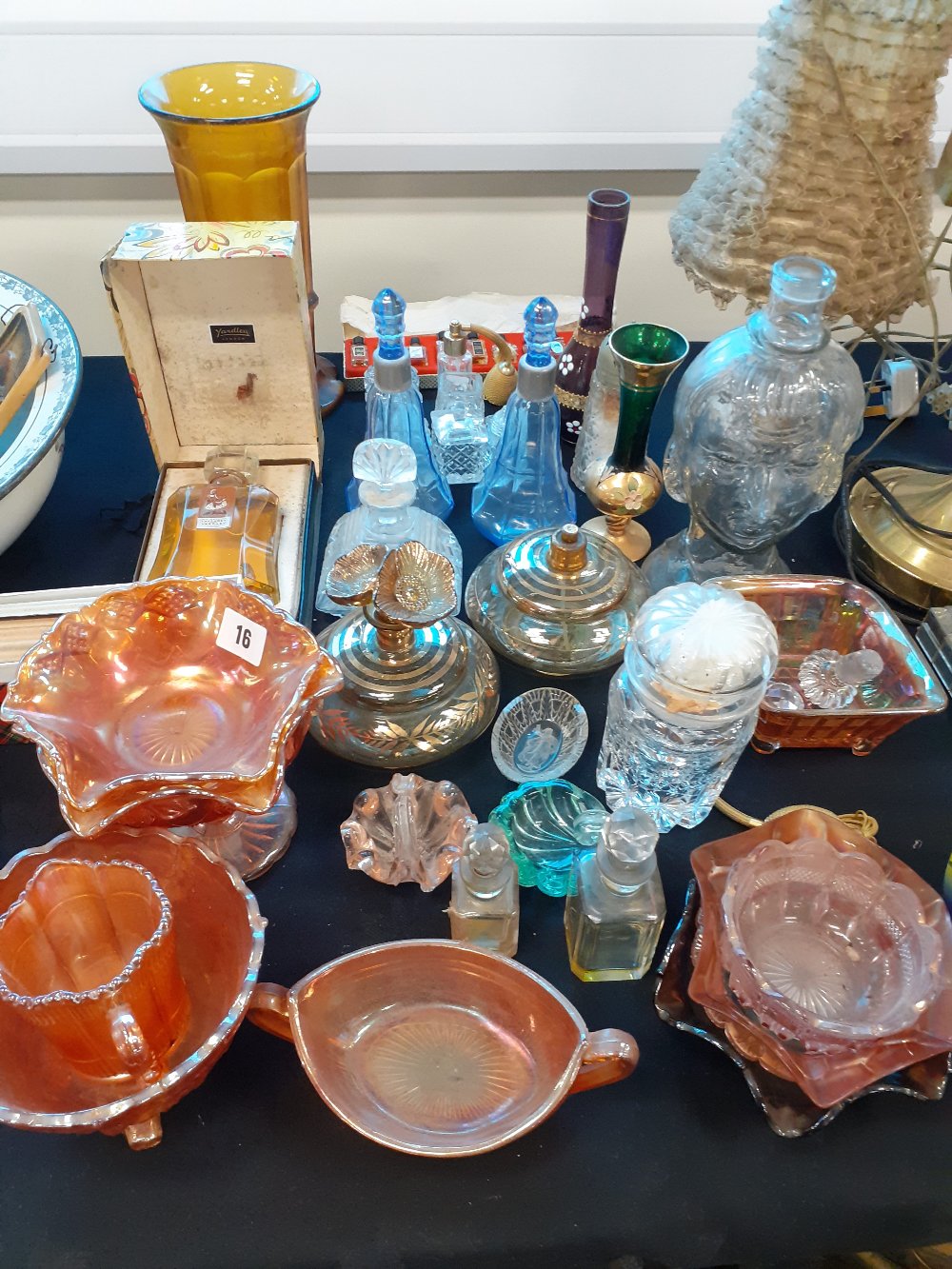 COLLECTION OF CARNIVAL GLASS ETC