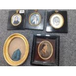 3 EARLY PORTRAIT MINIATURES, 2 OTHERS
