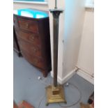 BRASS CORINTHIAN COLUMN LAMP BASE