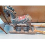 FAR EAST WOODEN ROCKING HORSE