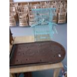 BAGATELL BOARD AND BIRD CAGE