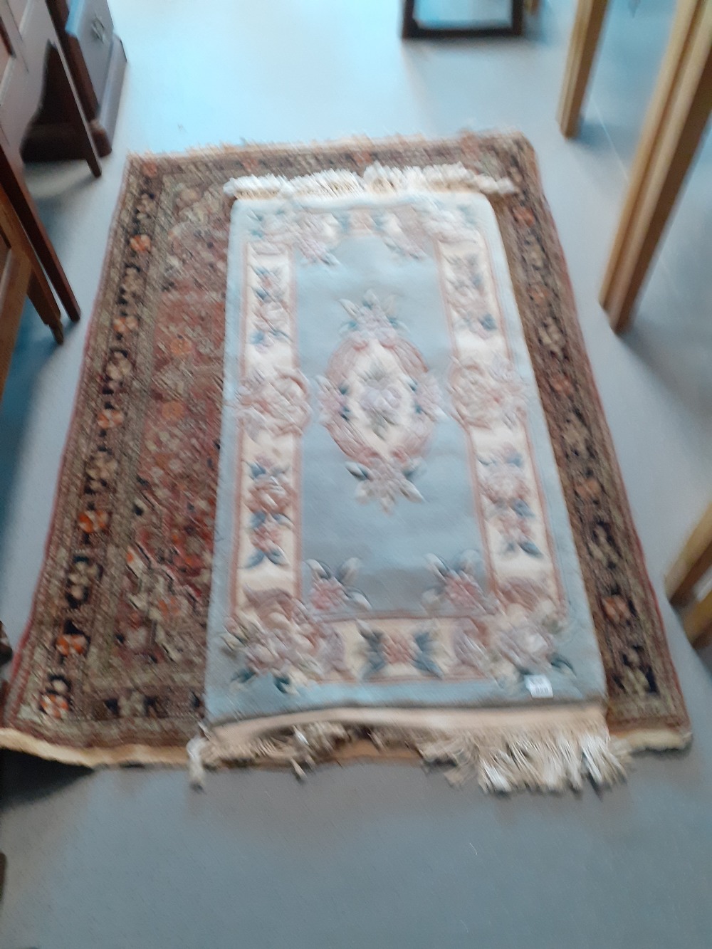 CHINESE RUG & MODERN TURKISH RUG