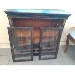 19C CREDENZA INLAID BRASS