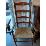 BEECH LADDER BACK COUNTRY CHAIR