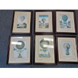 6 PRINTS OF FRENCH BALLOON SCENES