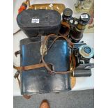 3 PAIRS BINOCULARS, CORONET RAPID CAMERA