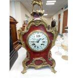 LATE 19C FRENCH MANTLE CLOCK
