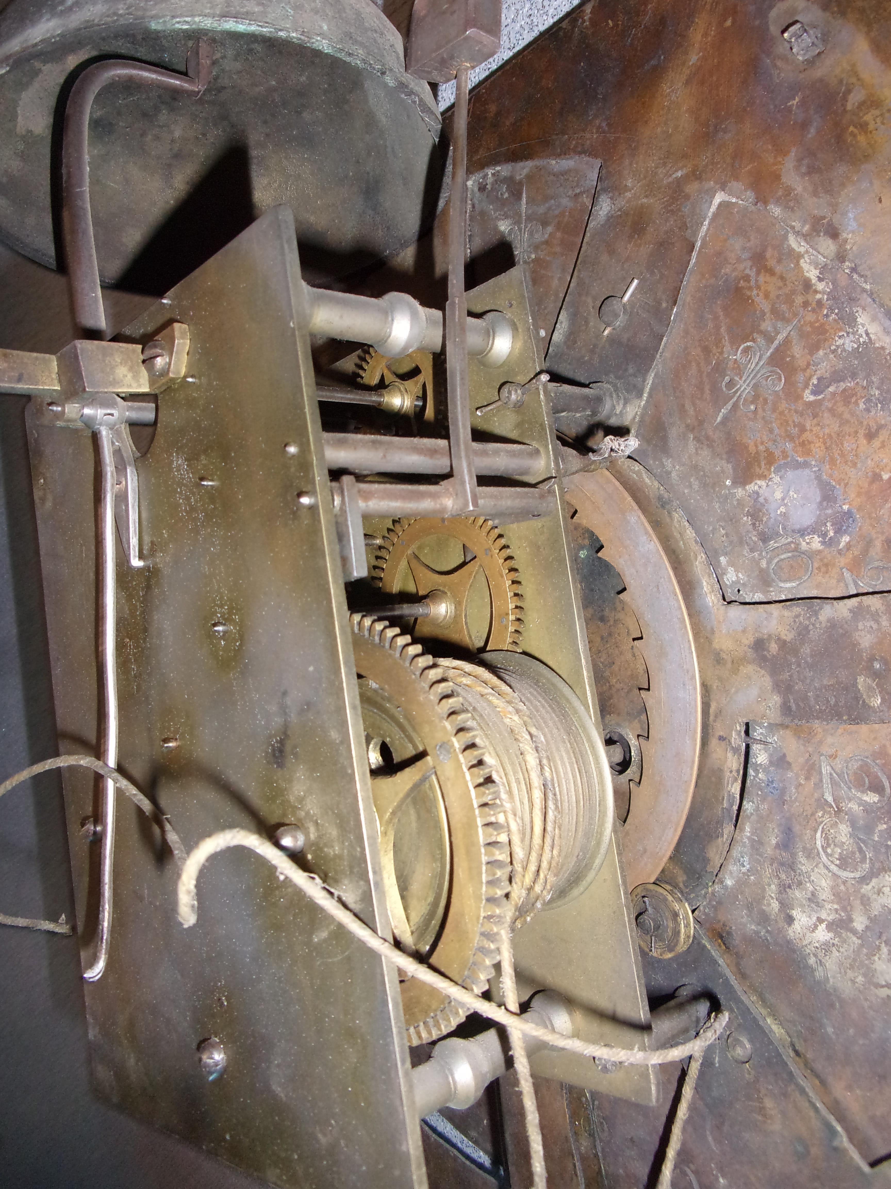 TWO 18C LONG CASE CLOCK WORKINGS - Image 8 of 9