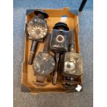 4 VICTORIAN CARRIAGE LAMPS
