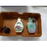 2 CHINESE SNUFF BOTTLES