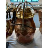 COPPER AND BRASS MILKING BUCKET