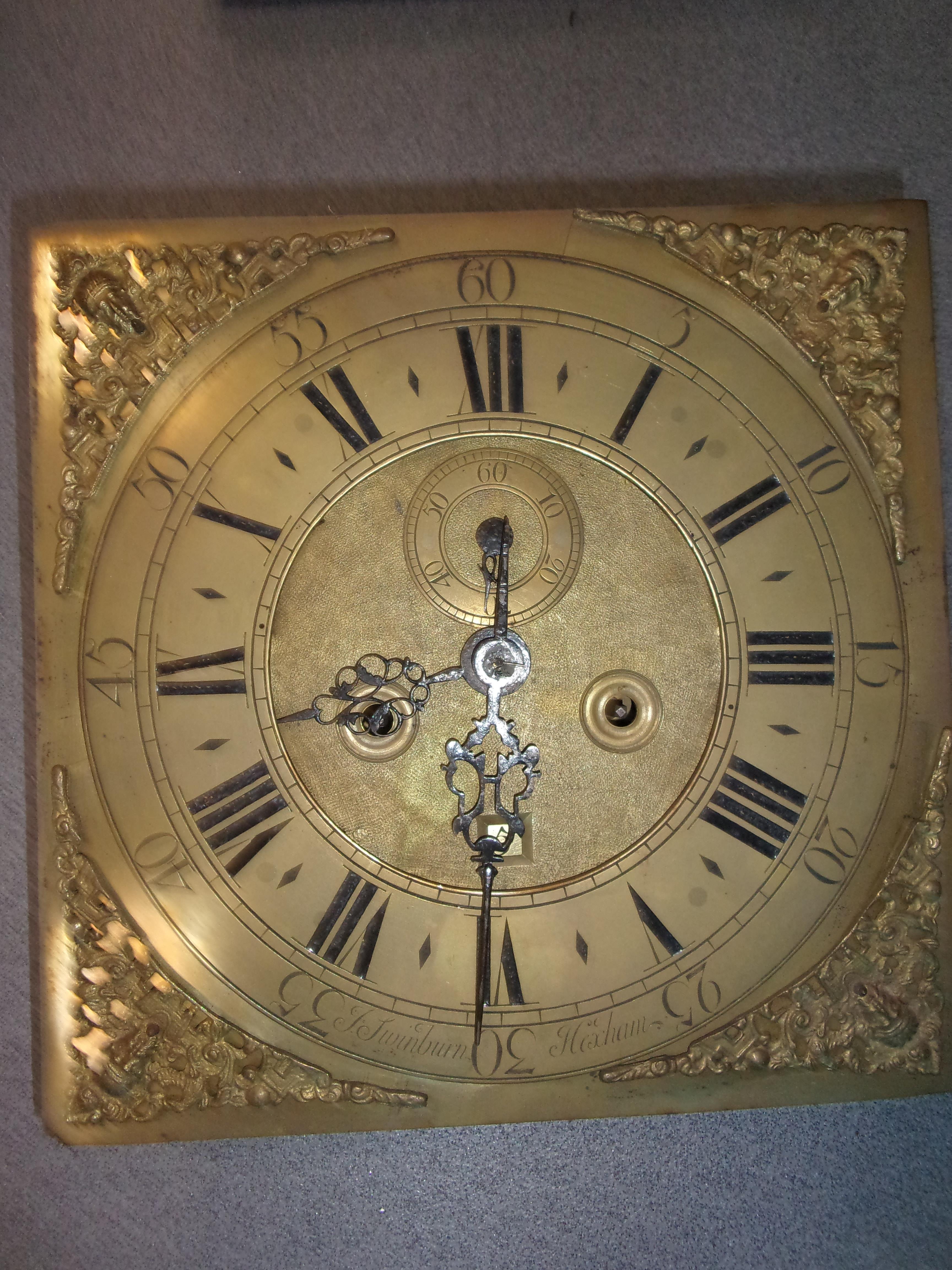 TWO 18C LONG CASE CLOCK WORKINGS - Image 6 of 9