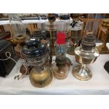 COLLECTION OF OIL LAMPS