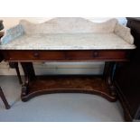 MAHOGANY VENEERED WASH STAND