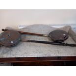 2 VICTORIAN COPPER WARMING PANS