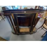 LATE 19C EBONIZED CREDENZA